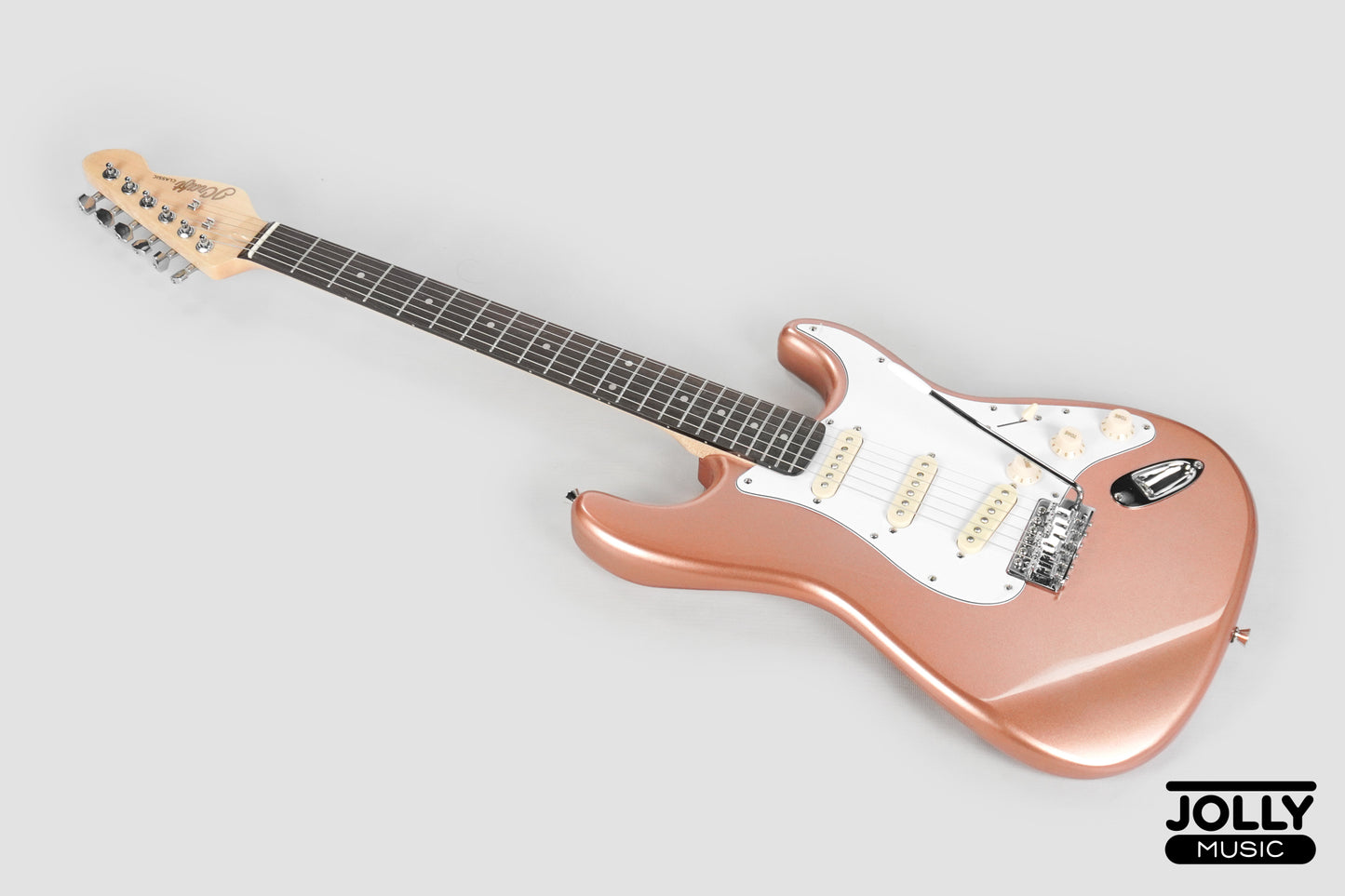 JCraft S-2 Stratocaster Stainless Frets Electric Guitar - RW / Rose Gold