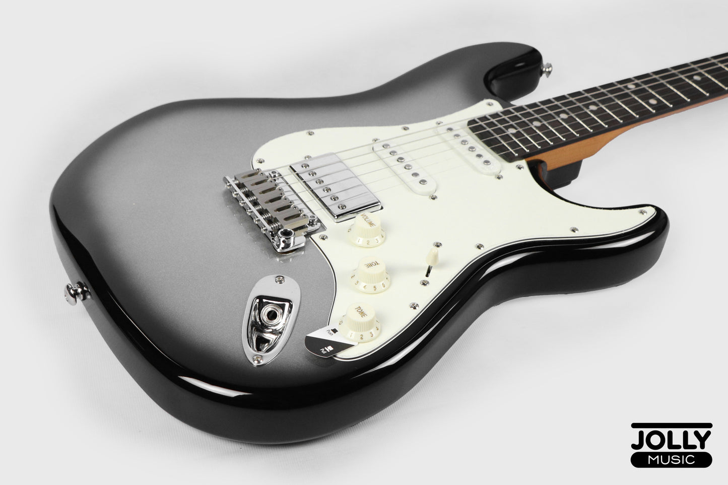 JCraft S-3HC PRO Modern HSS Electric Guitar - Silverburst