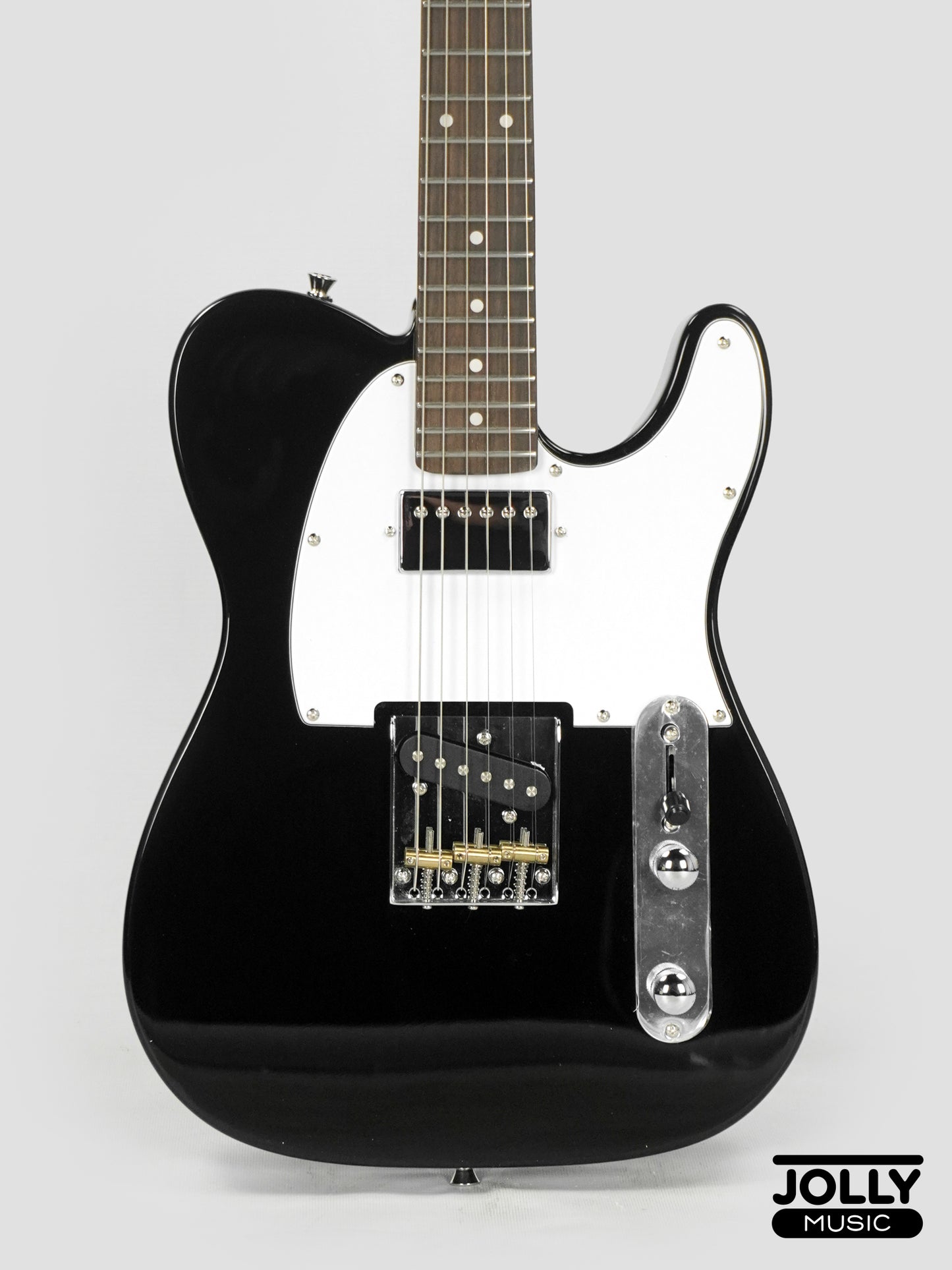 JCraft T-2HC Telecaster Stainless Frets Electric Guitar - Black