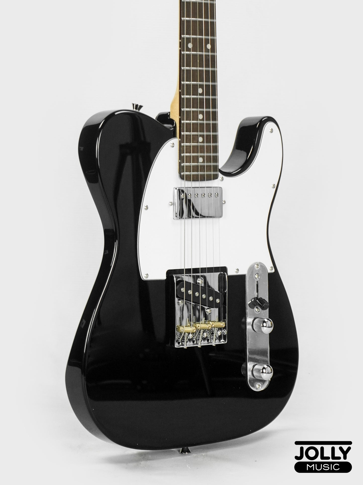 JCraft T-2HC Telecaster Stainless Frets Electric Guitar - Black