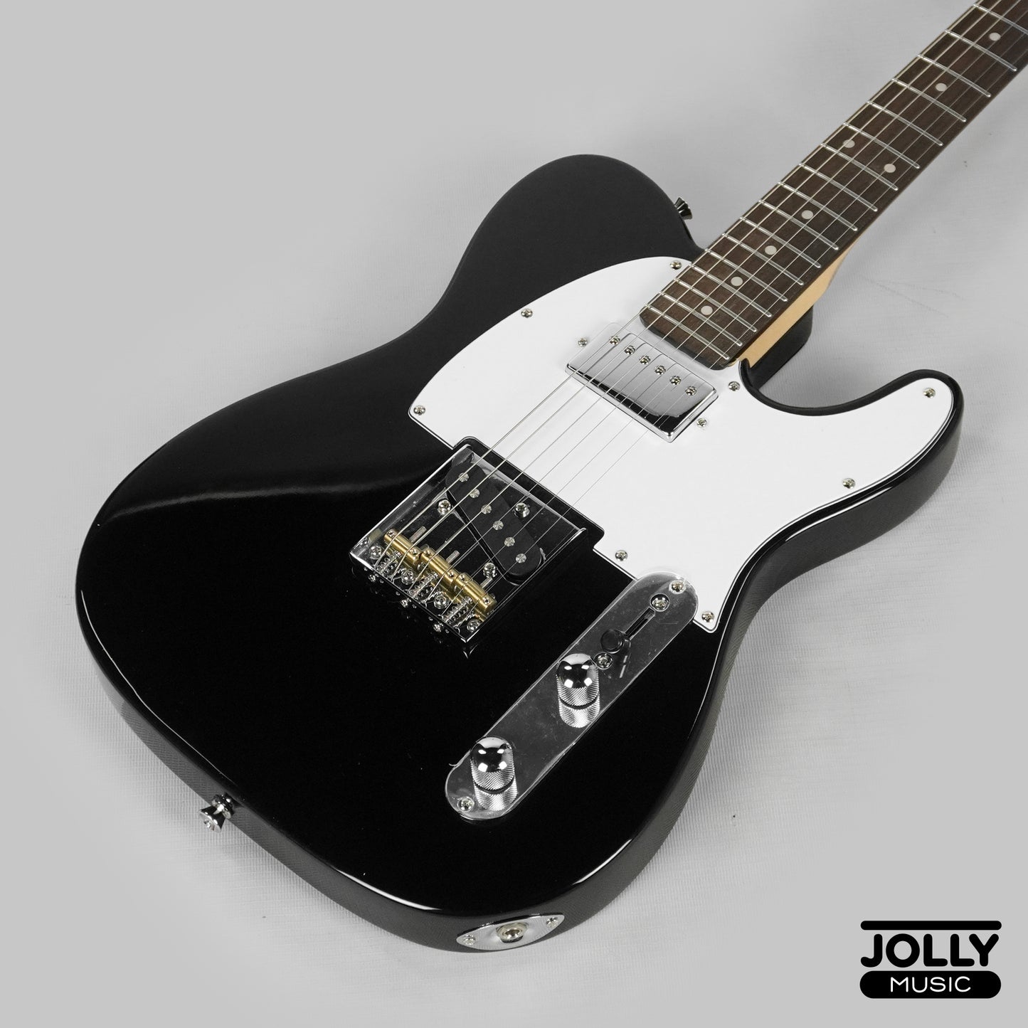 JCraft T-2HC Telecaster Stainless Frets Electric Guitar - Black