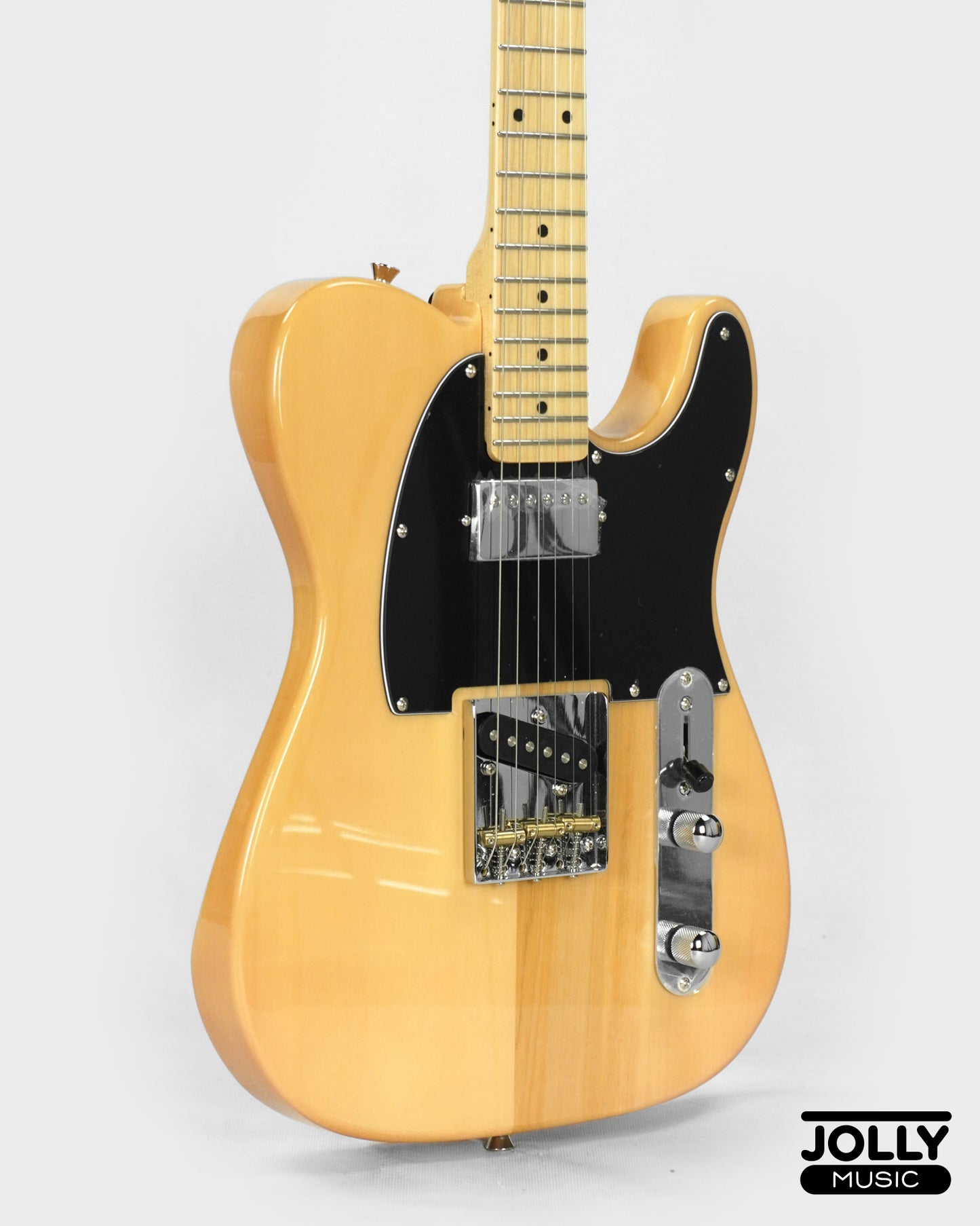 JCraft T-2HC Telecaster Stainless Frets Electric Guitar - Natural