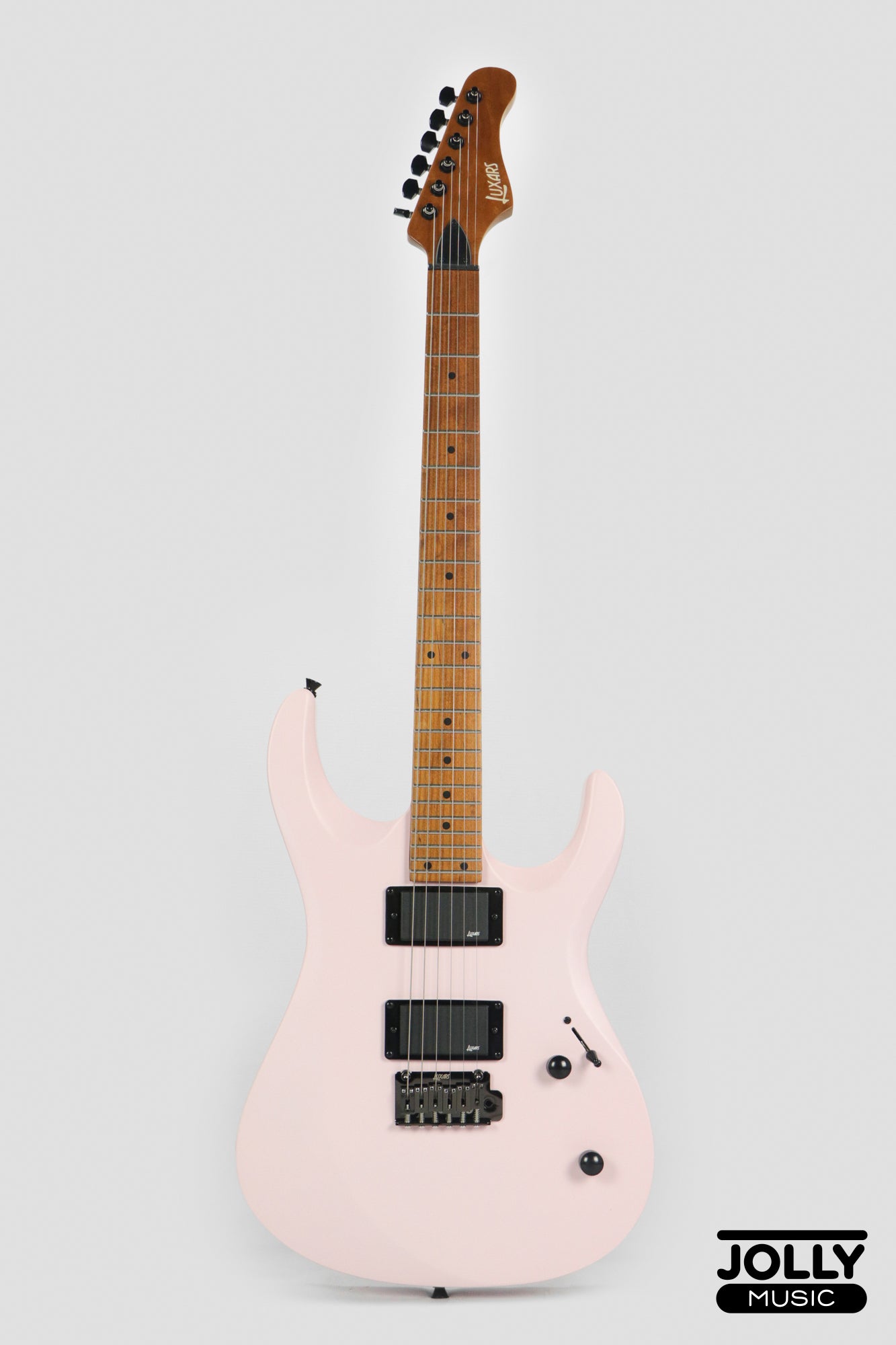 Luxars S-G37-MAX-S Superstrat High Grade Electric Guitar - Pink