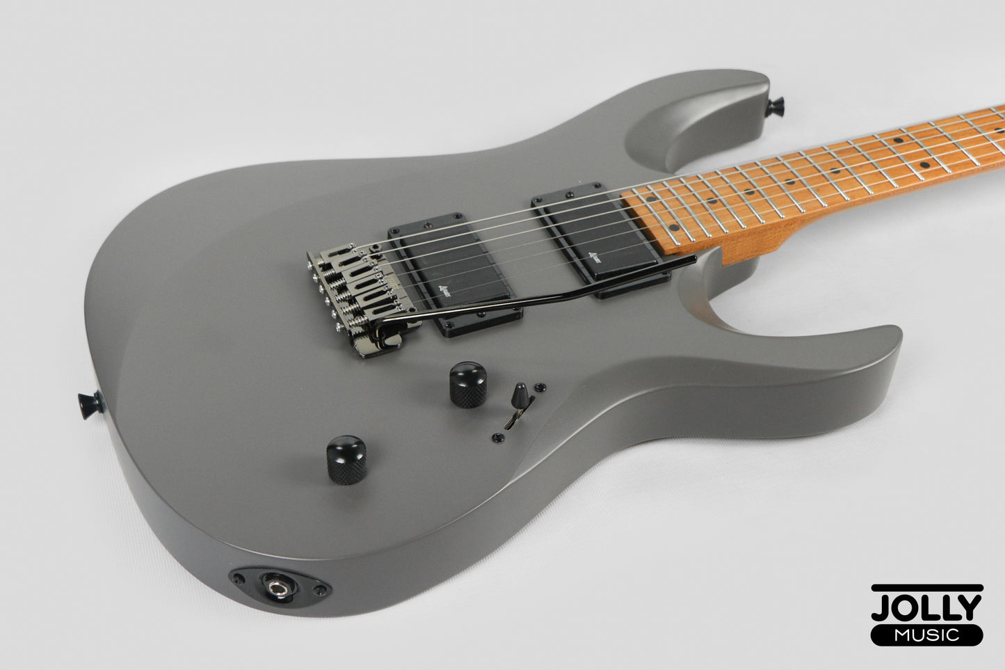 Luxars S-G37-MAX-S Superstrat High Grade Electric Guitar - Gray