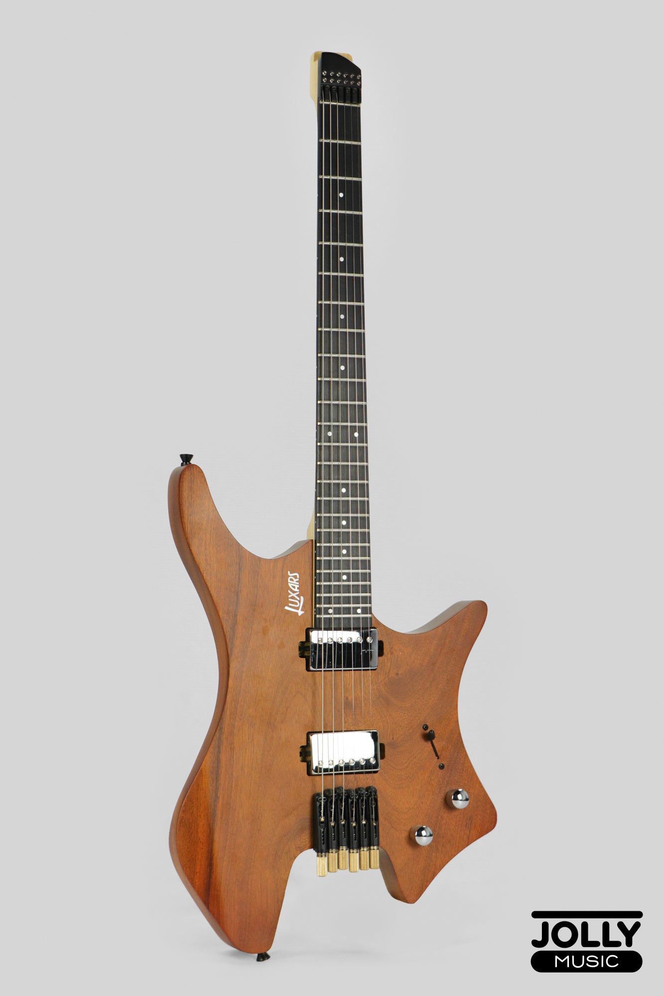 Luxars S-G62 Headless Electric Guitar Basswood Body Rosewood Fretboard - Natural