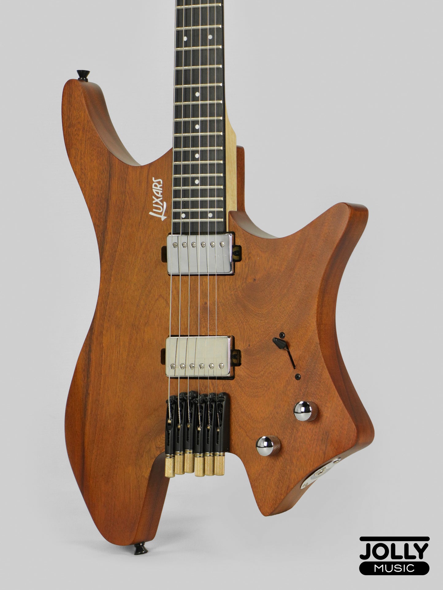 Luxars S-G62 Headless Electric Guitar Basswood Body Rosewood Fretboard - Natural