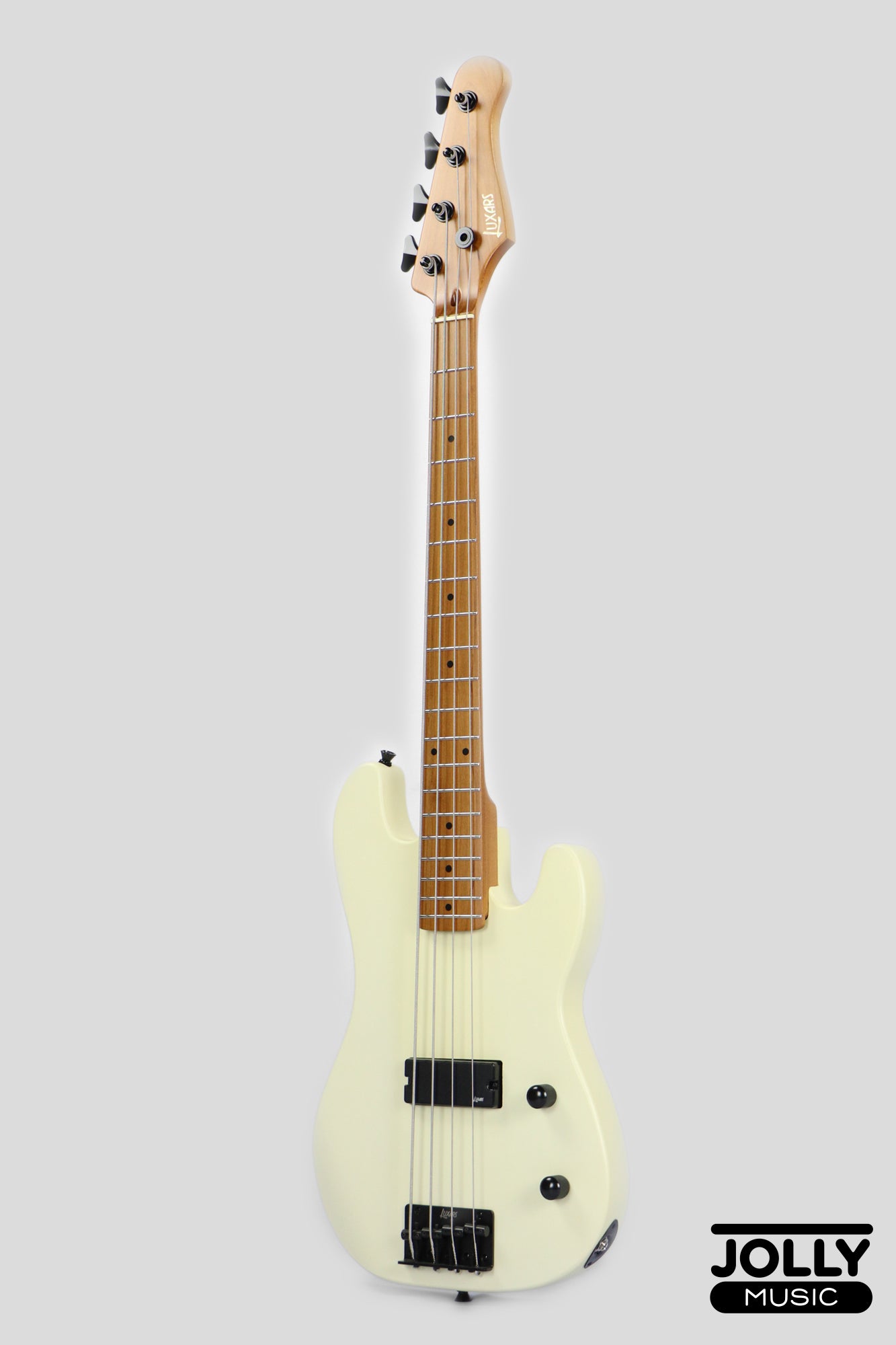 Luxars S-KB20 4-String Mini Bass Guitar - Cream