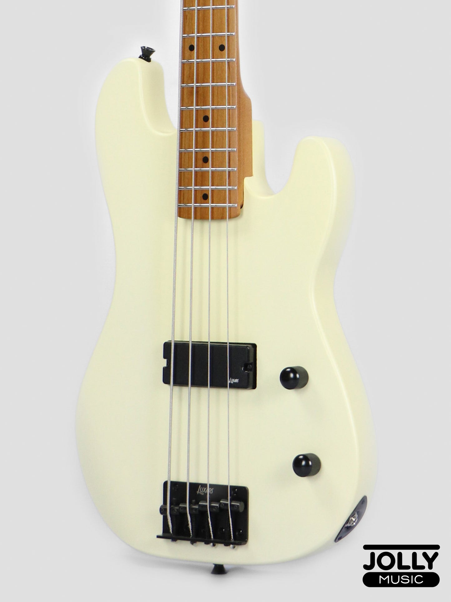 Luxars S-KB20 4-String Mini Bass Guitar - Cream