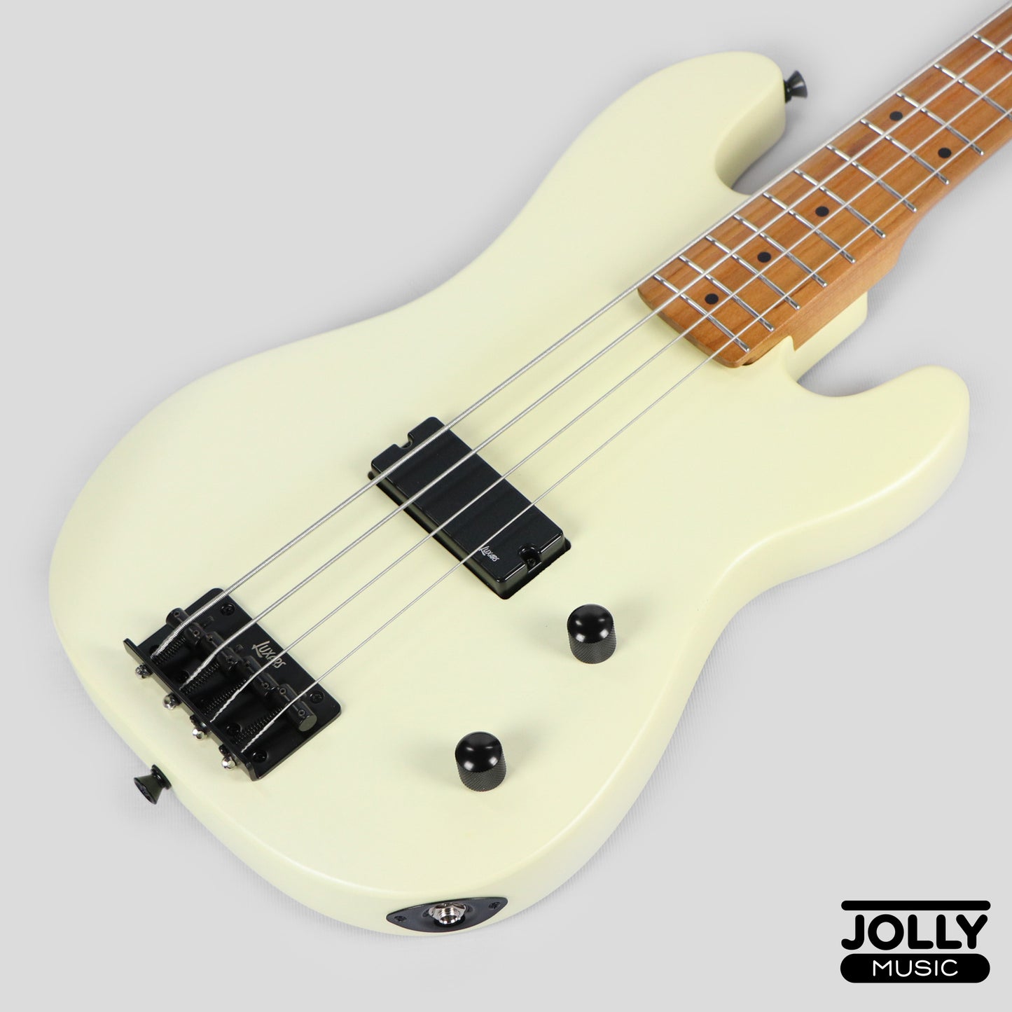 Luxars S-KB20 4-String Mini Bass Guitar - Cream