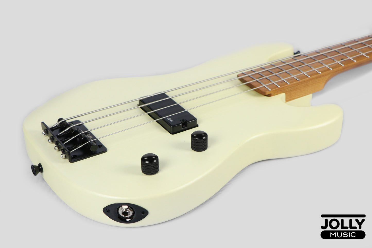 Luxars S-KB20 4-String Mini Bass Guitar - Cream