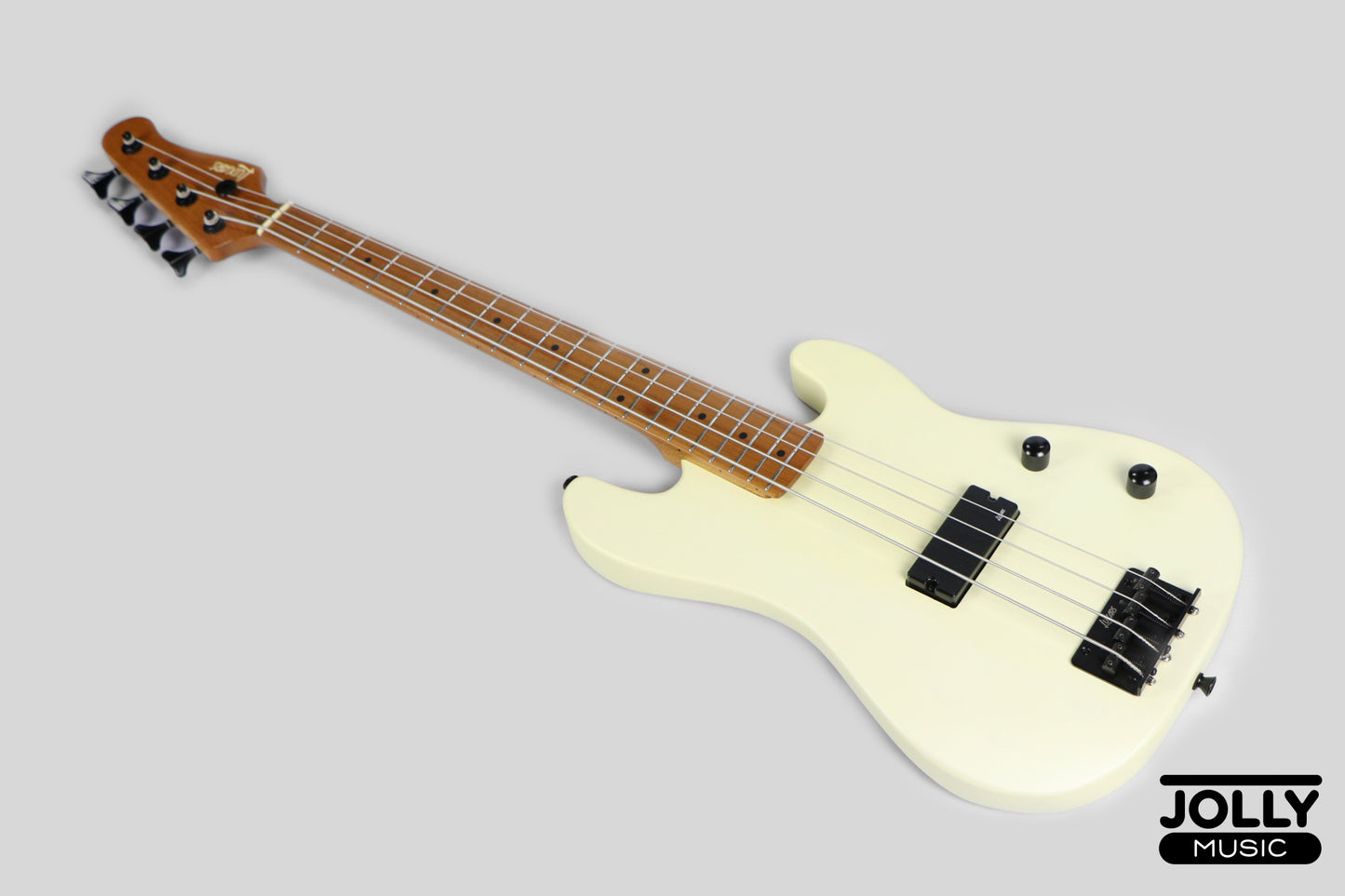 Luxars S-KB20 4-String Mini Bass Guitar - Cream