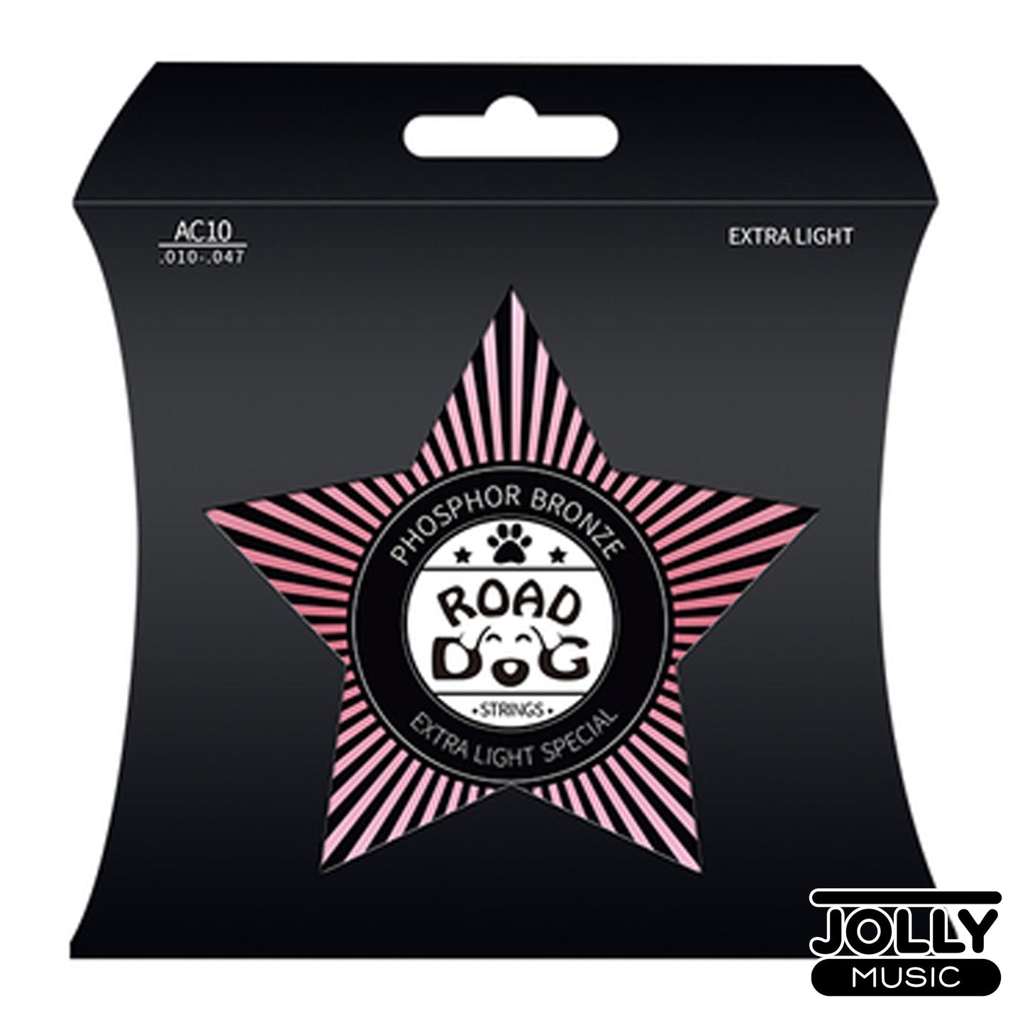 Road Dog AC10 Extra Light Special Phosphor Bronze Acoustic Guitar Strings 10-47 (10 14 23 30 39 47)