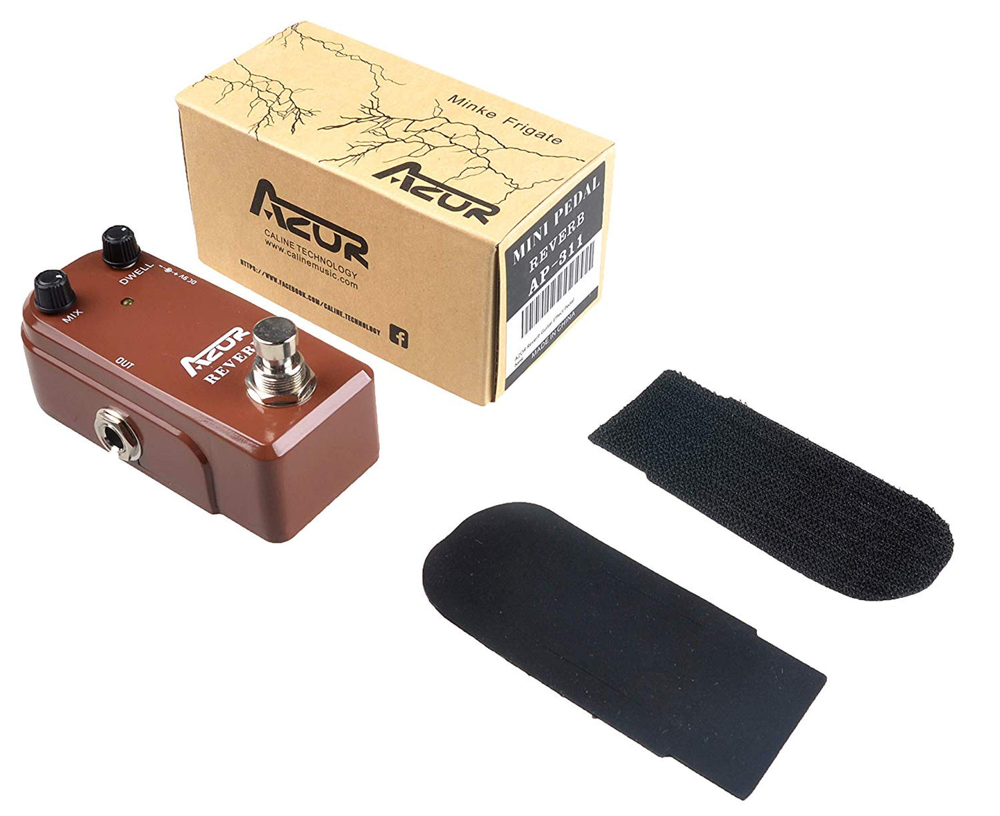 AZOR AP-311 Mini Vintage Reverb Guitar Effects Pedal