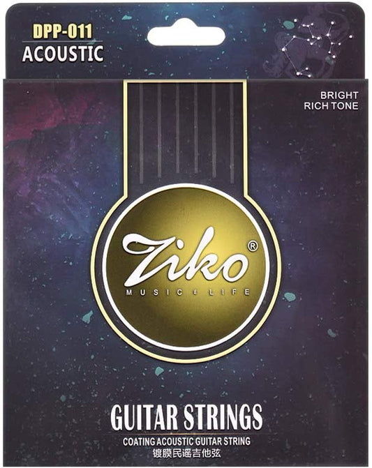 Ziko DPP Long-Life COATED Special Acoustic Guitar Strings