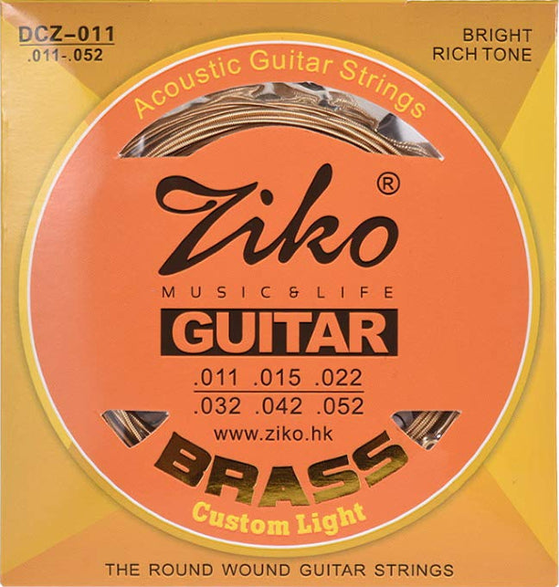 Ziko DCZ Extra Light Brass Acoustic Guitar Strings