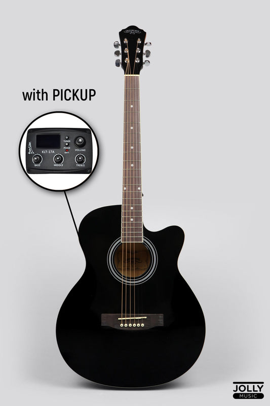 Caravan HS-4010 EQ Acoustic Guitar with FREE Gigbag - Black