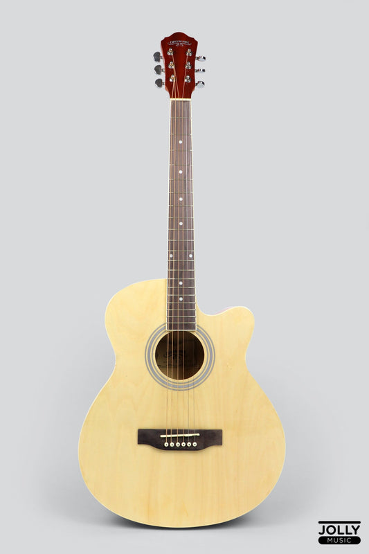 Caravan HS-4010 40  Acoustic Guitar with FREE Gigbag - Natural