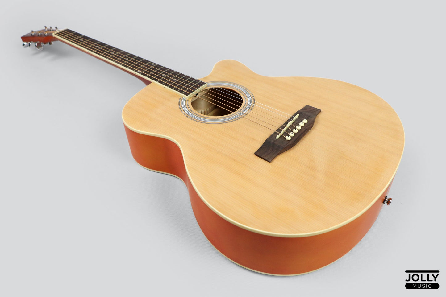 Caravan HS-4040 Acoustic Guitar with FREE Gigbag - Natural