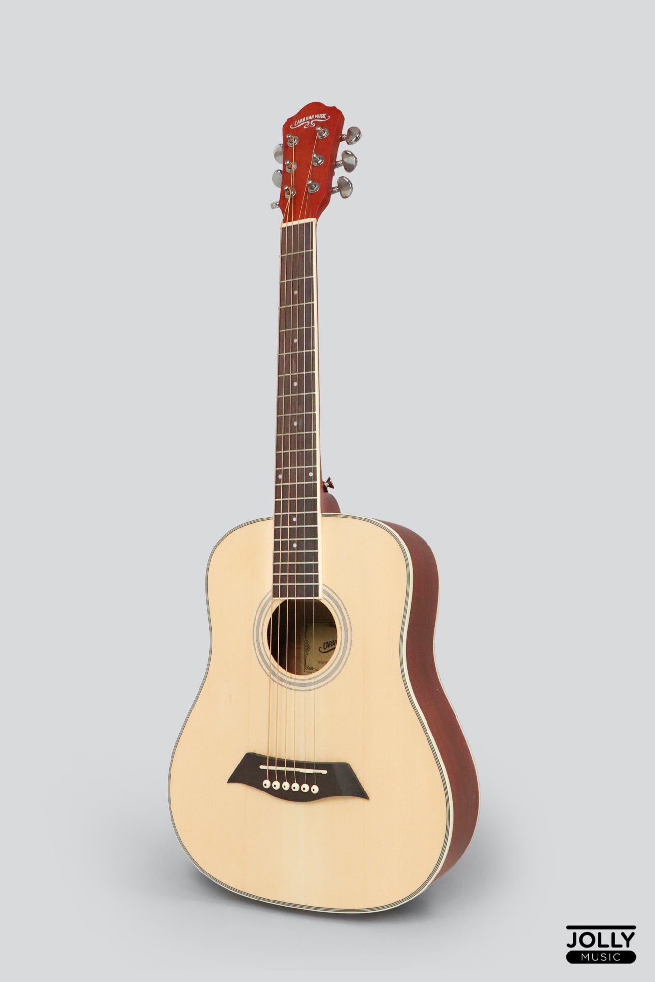 Caravan HS-B2 EQ Spruce Top Baby Dreadnought Acoustic Electric Guitar