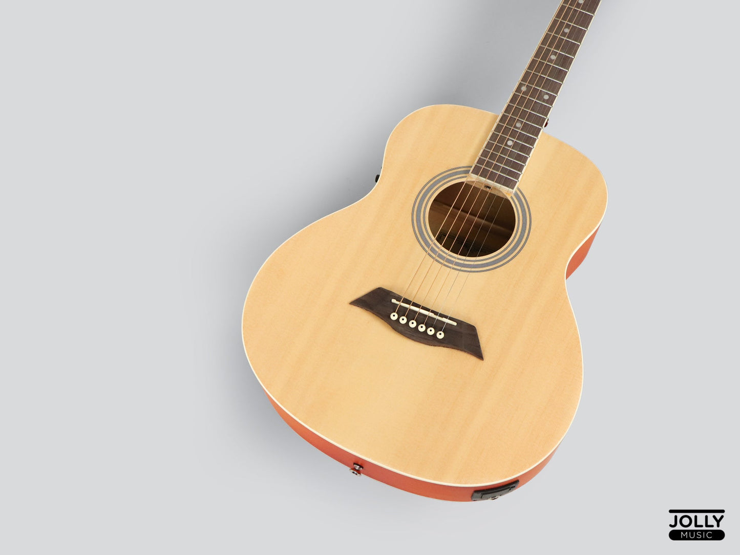 Caravan HS-MINI 1 EQ Travel Baby GS Acoustic Electric Guitar with FREE Gigbag