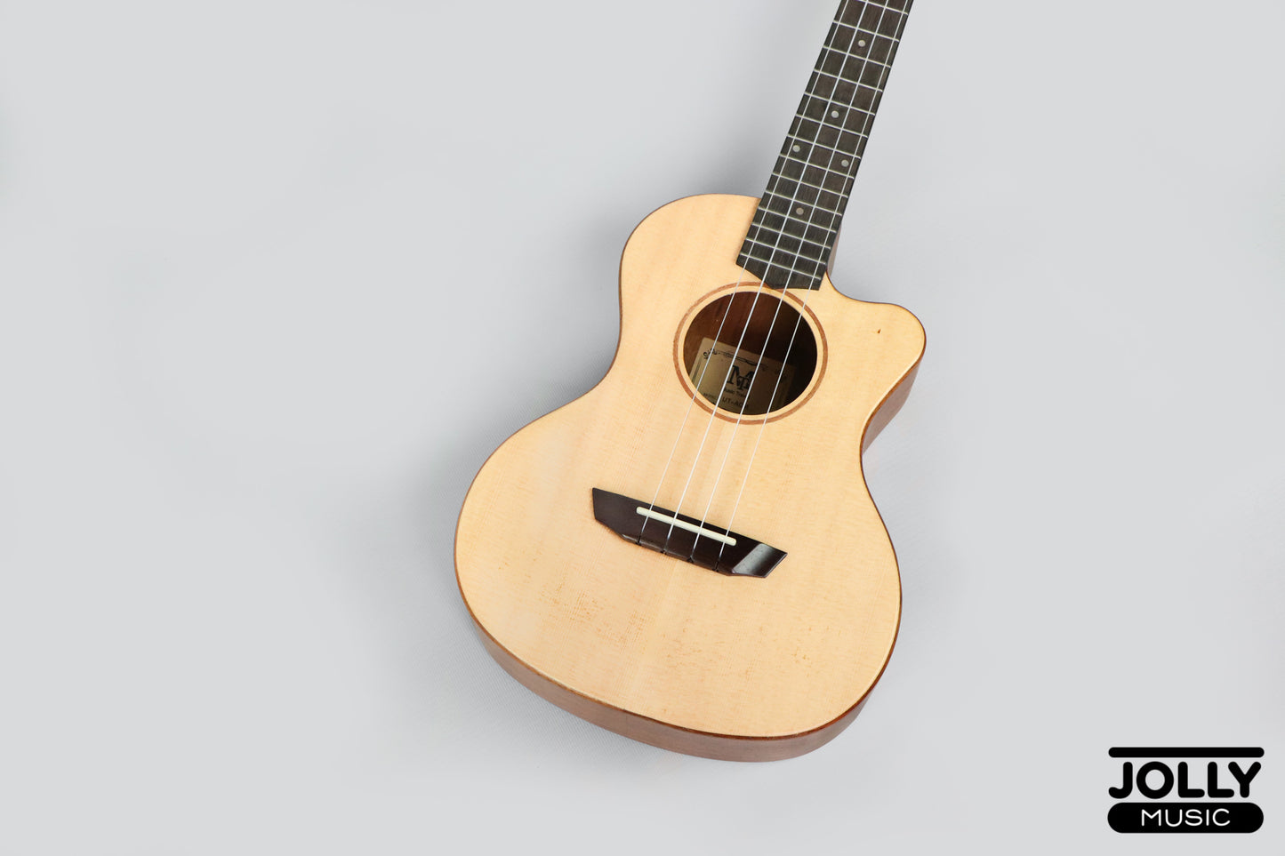 Music Travel UT-ACM Tenor Solid Spruce Top, Acacia back and sides Ukulele w/ cutaway