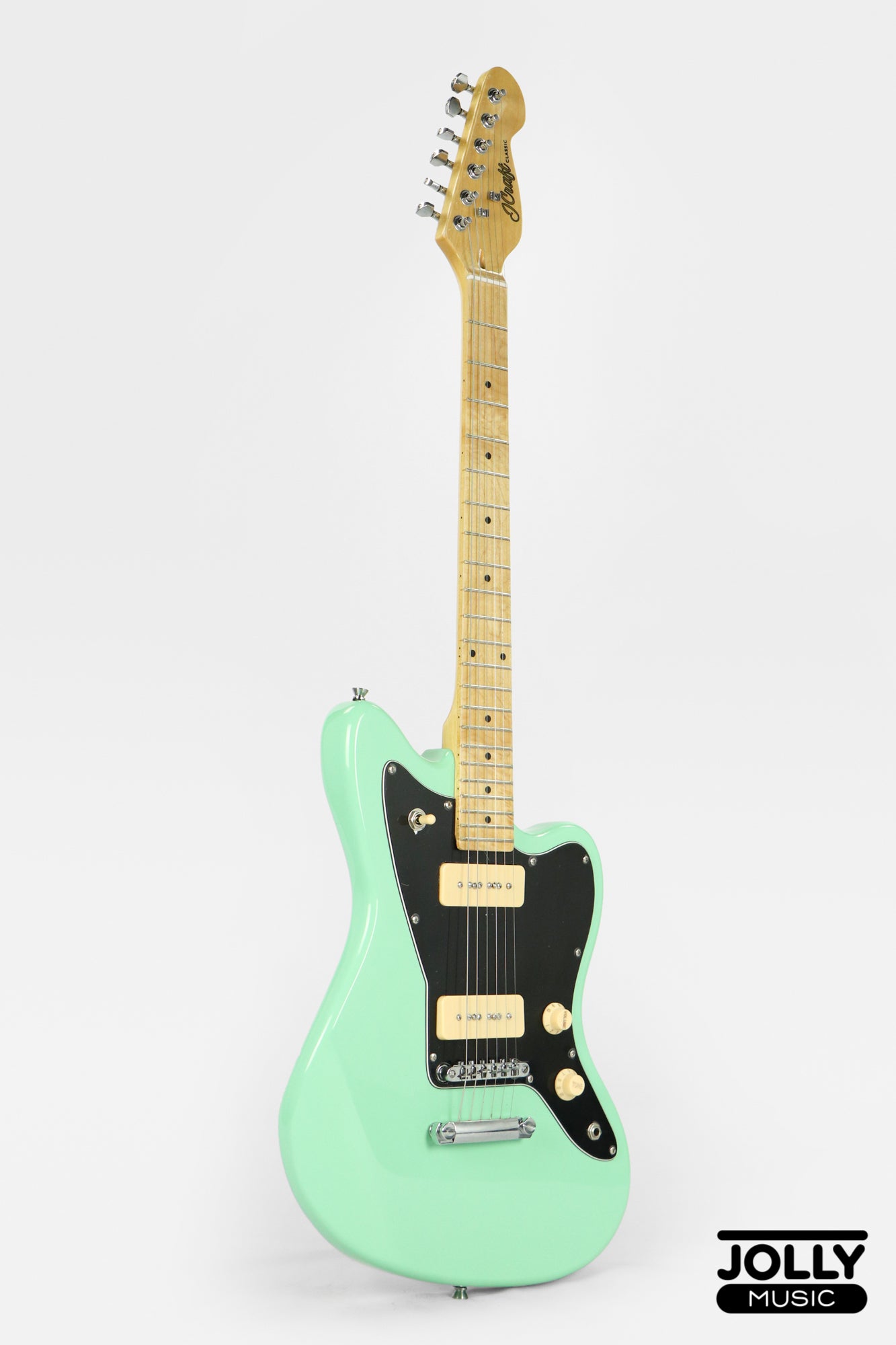 JCraft JZ-1 Offset Electric Guitar - Surf Green