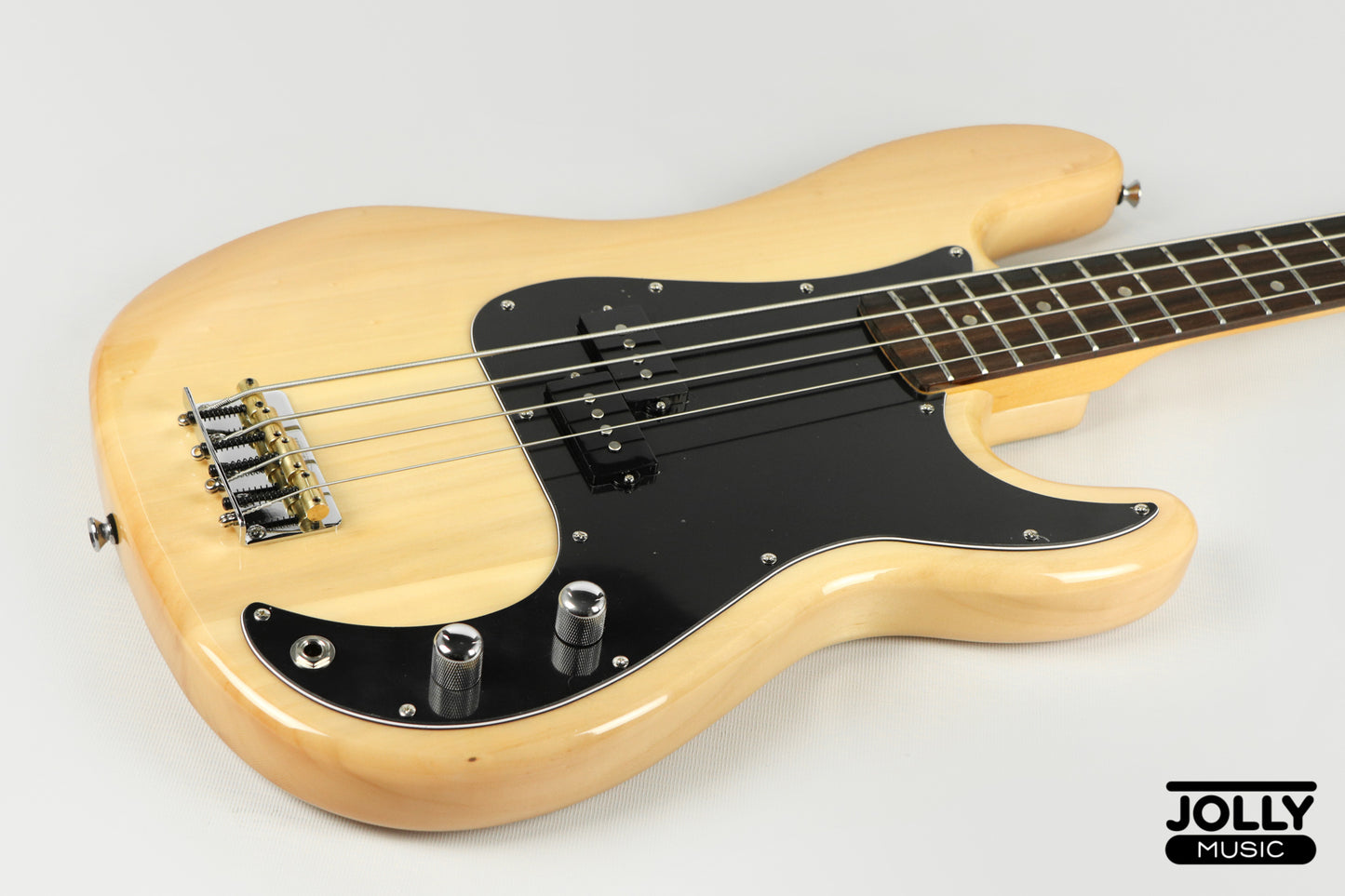 JCraft PB-3V 4-String Bass Guitar - Natural