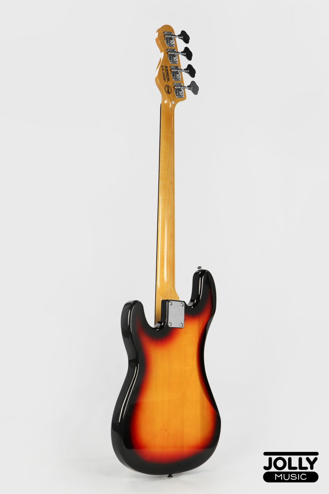 JCraft PB-3V 4-String Bass Guitar - Sunburst