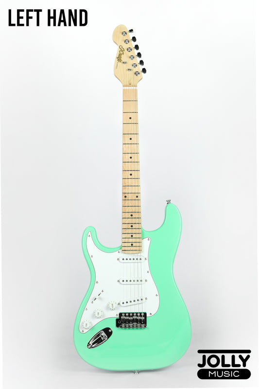 JCraft S-1 LEFT HAND Maple Neck S-Style Electric Guitar with Gigbag - Surf Green