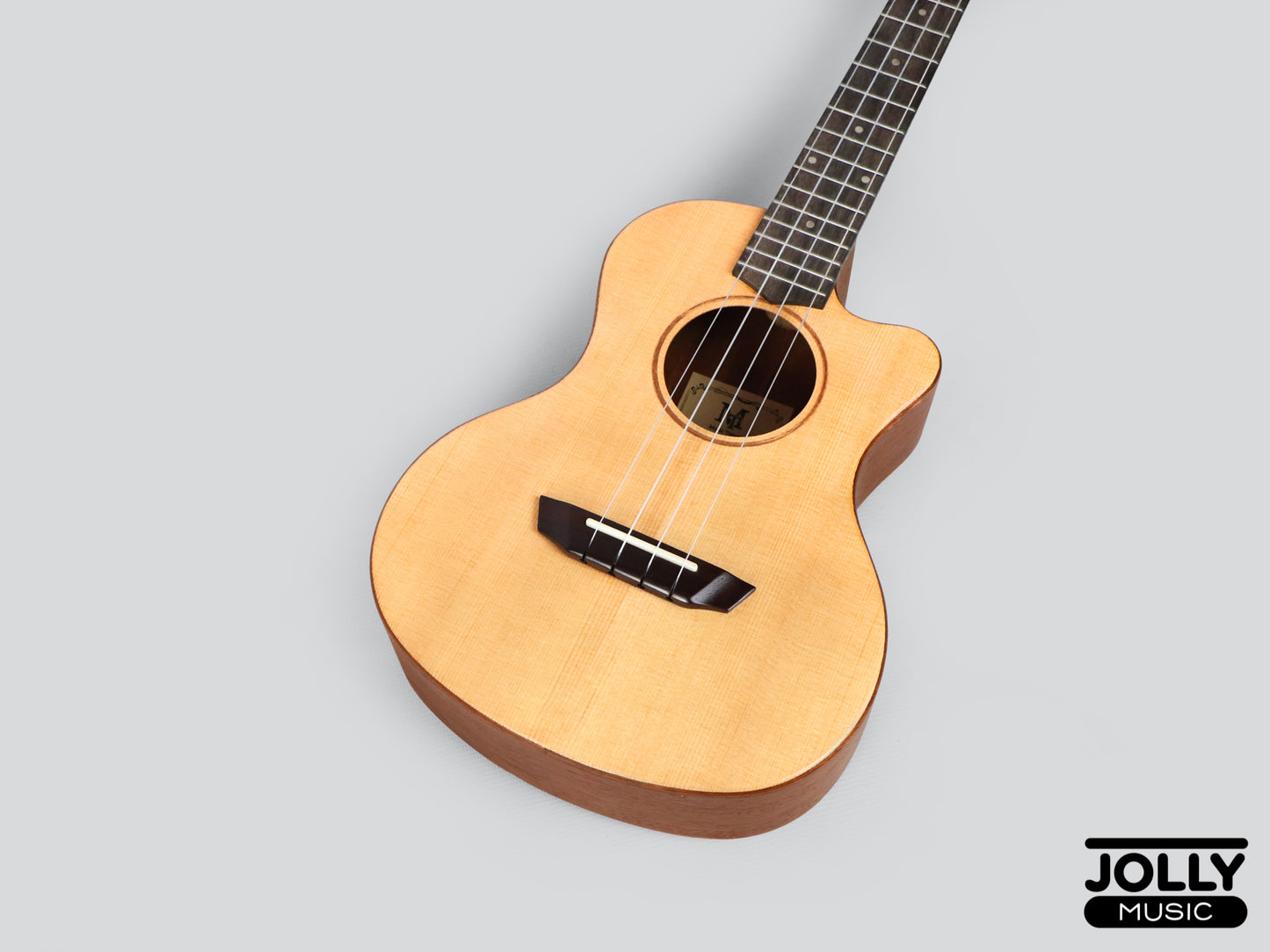 Music Travel UT-BCM Tenor Solid Spruce Top, Mahogany back and sides Ukulele w/ cutaway