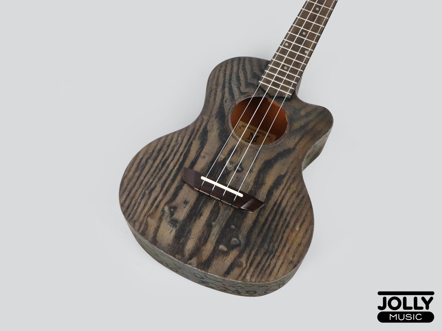 Music Travel UT-HCM Tenor Solid Pine Top, Agathis back and sides Ukulele w/ cutaway