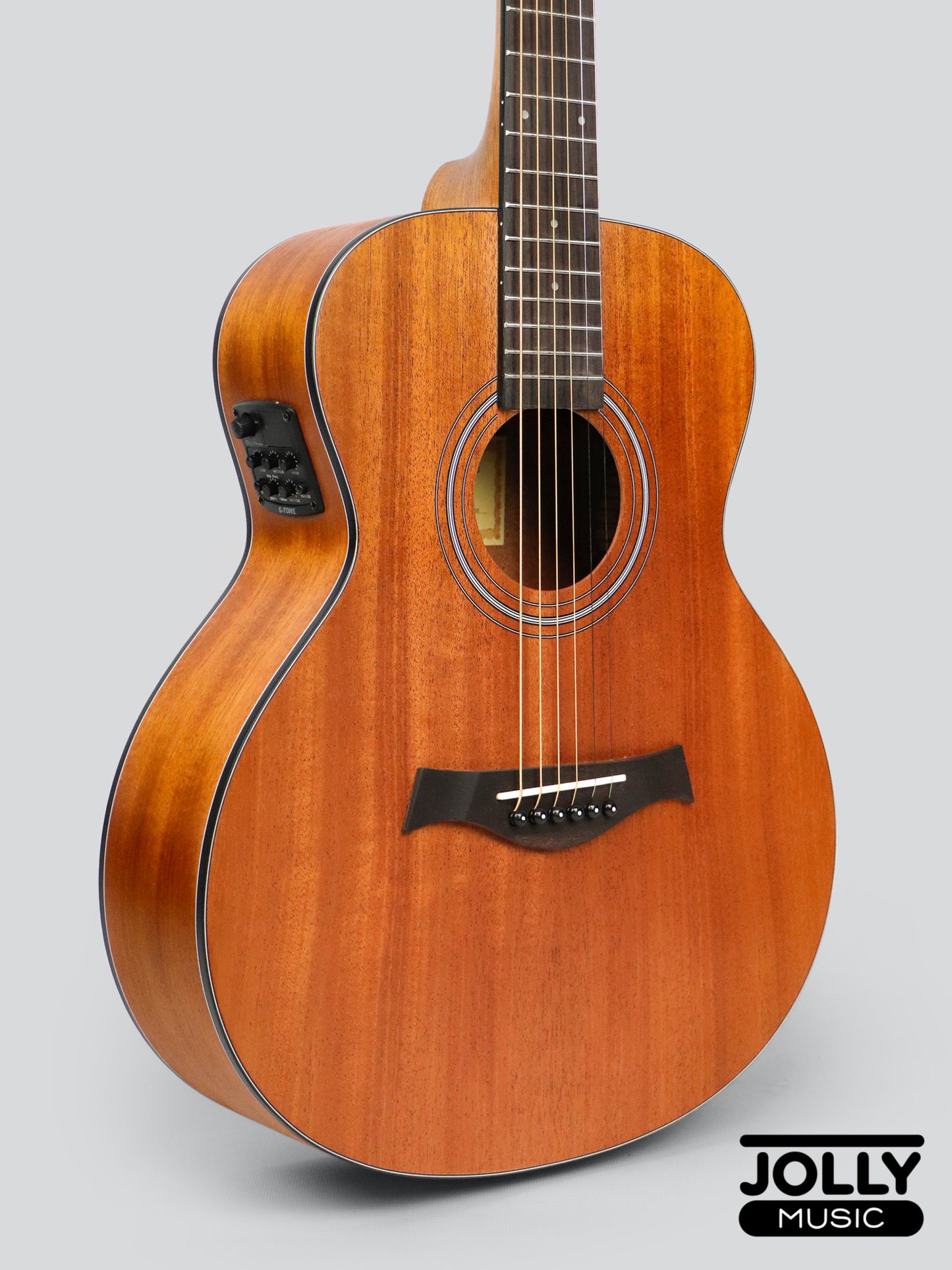 Phoebus Progeny Baby-10N GSe All-Mahogany GS Mini Acoustic-Electric Guitar w/ Gig Bag