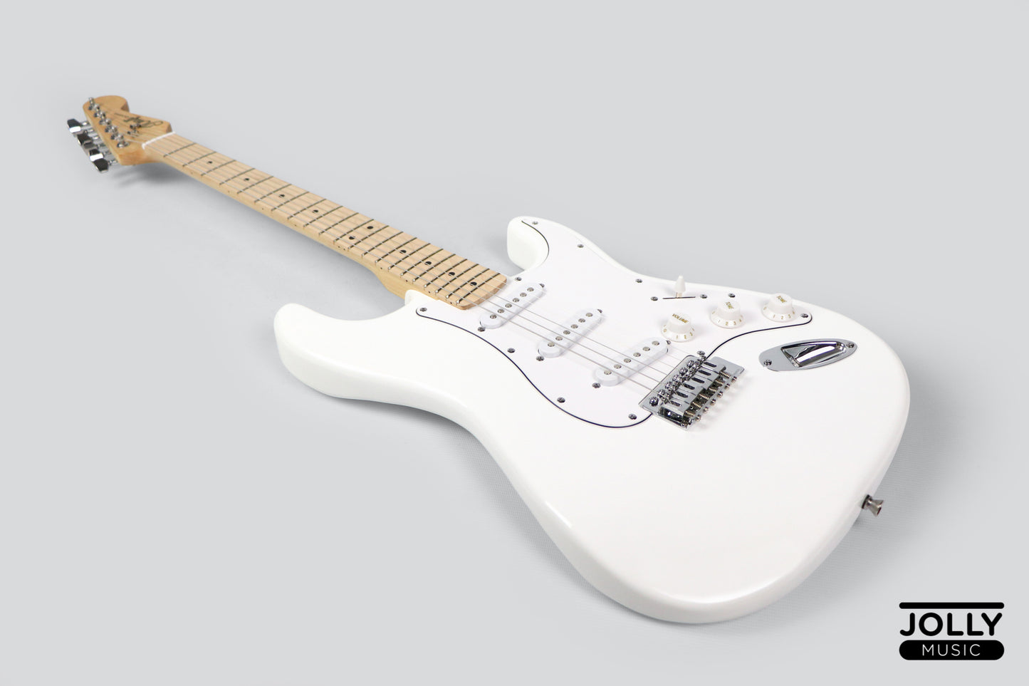 JCraft S-1 S-Style Electric Guitar with Gigbag - White
