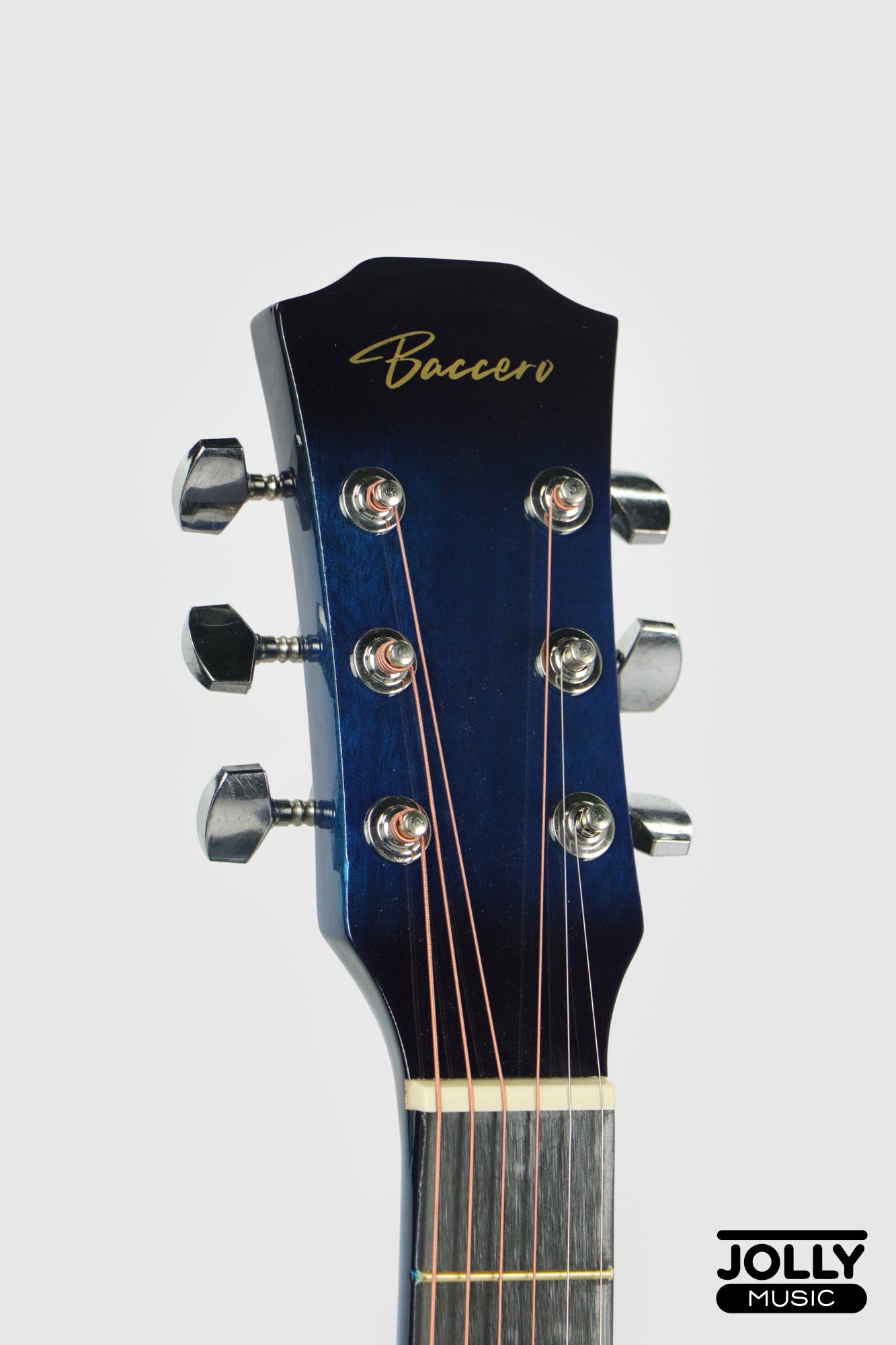 Baccero 38" Guitar K-38LT Truss Rod w/ Case, 3 Picks, Tuner, Capo - Blue Burst