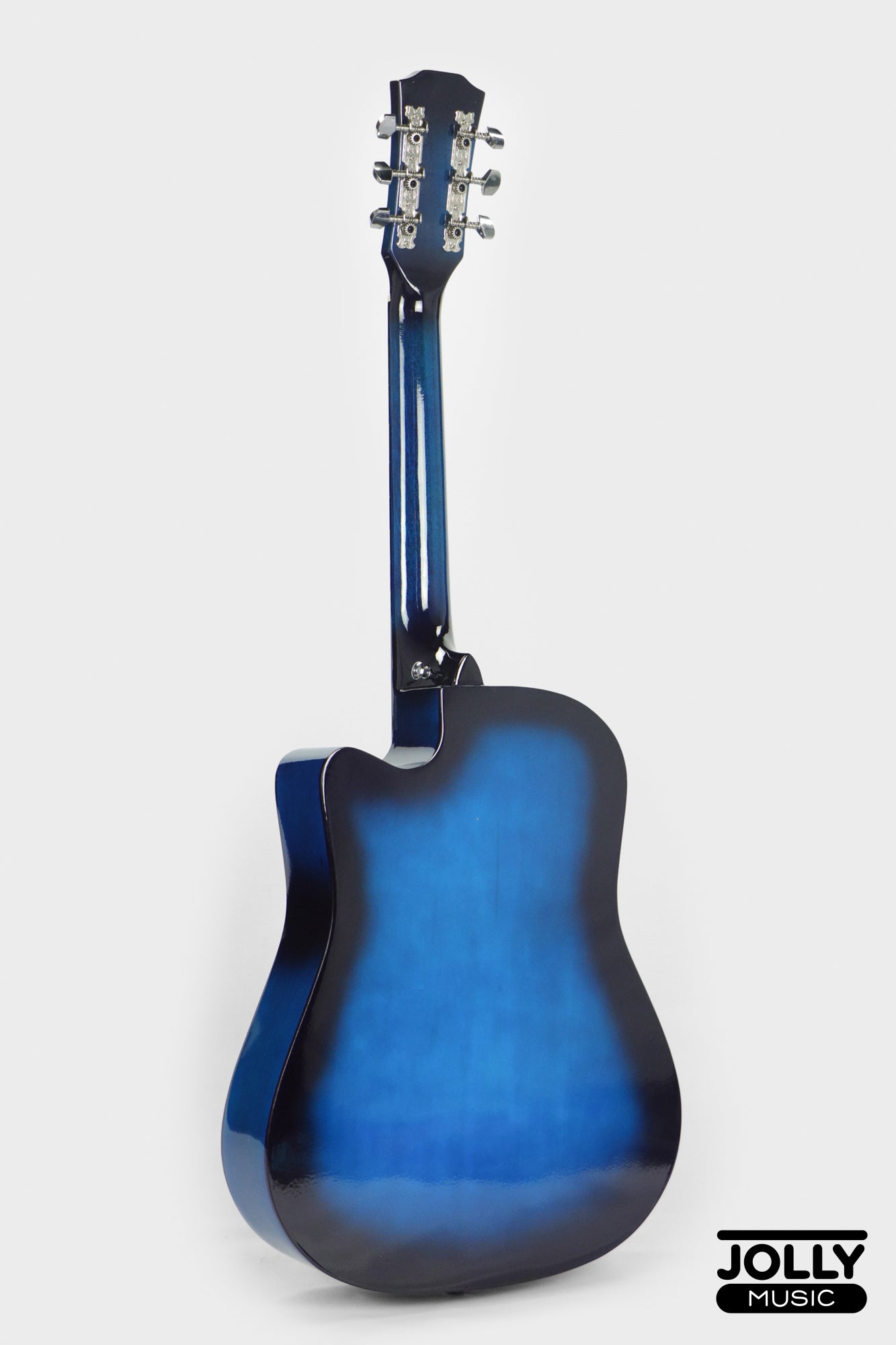 Baccero 38" Guitar K-38LT Truss Rod w/ Case, 3 Picks, Tuner, Capo - Blue Burst
