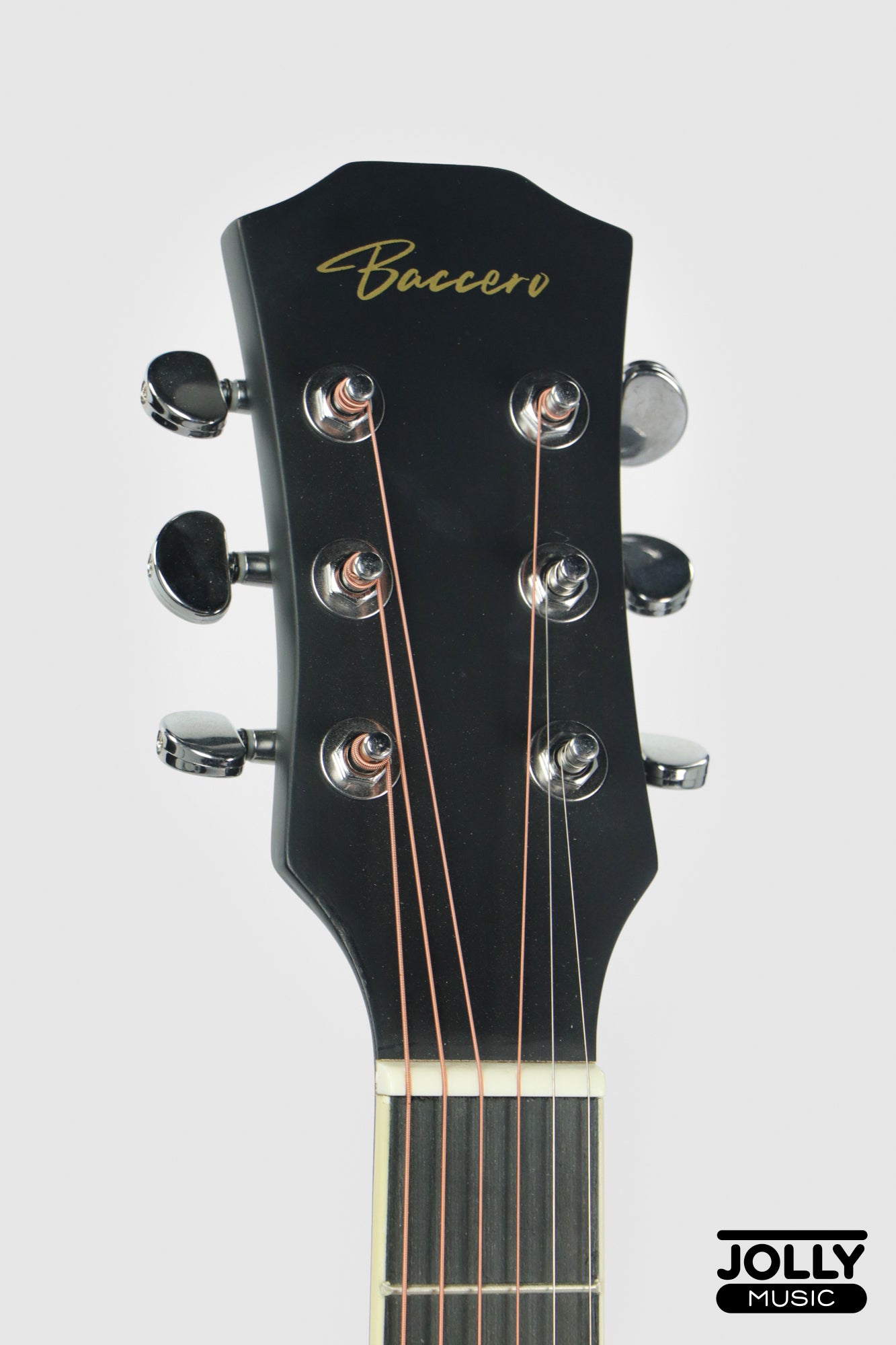 Baccero 41" Guitar KT-41Y Truss Rod w/ Case, 3 Picks, Tuner, Capo - Black