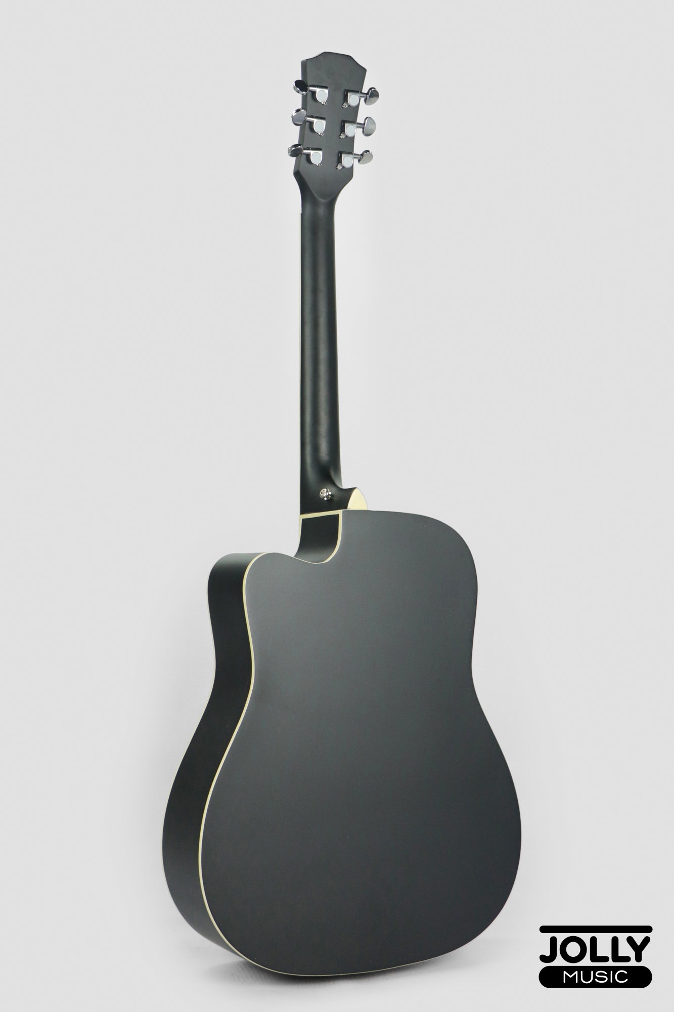Baccero 41" Guitar KT-41Y Truss Rod w/ Case, 3 Picks, Tuner, Capo - Black
