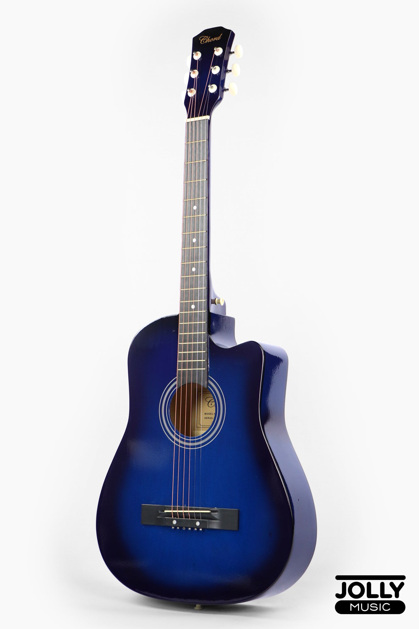 Chard 3850C Acoustic Guitar w/ Truss Rod & Bag - Blue Burst