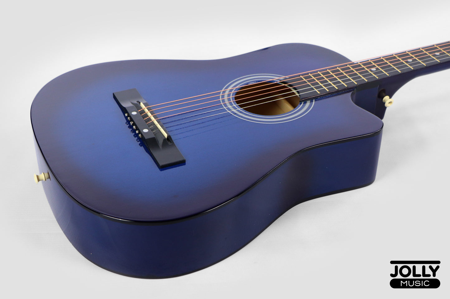 Chard 3850C Acoustic Guitar w/ Truss Rod & Bag - Blue Burst