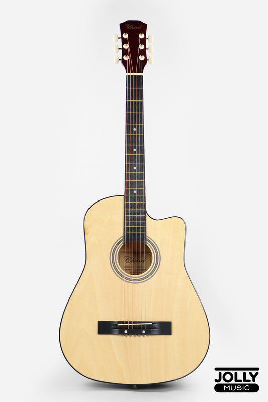 Chard 3850C Acoustic Guitar w/ Truss Rod & Bag - Natural