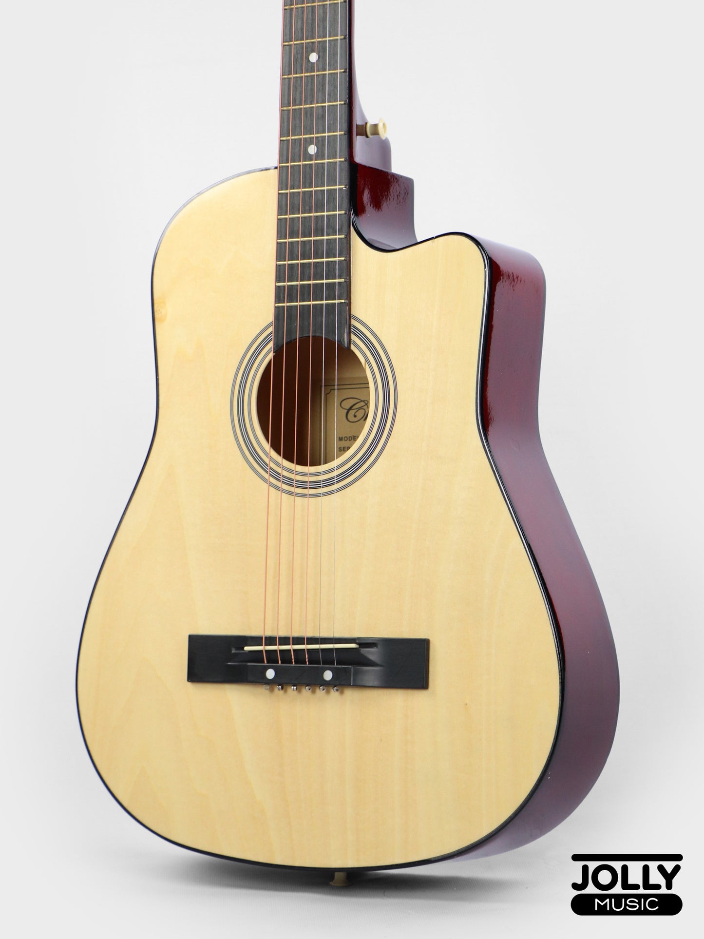 Chard 3850C Acoustic Guitar w/ Truss Rod & Bag - Natural