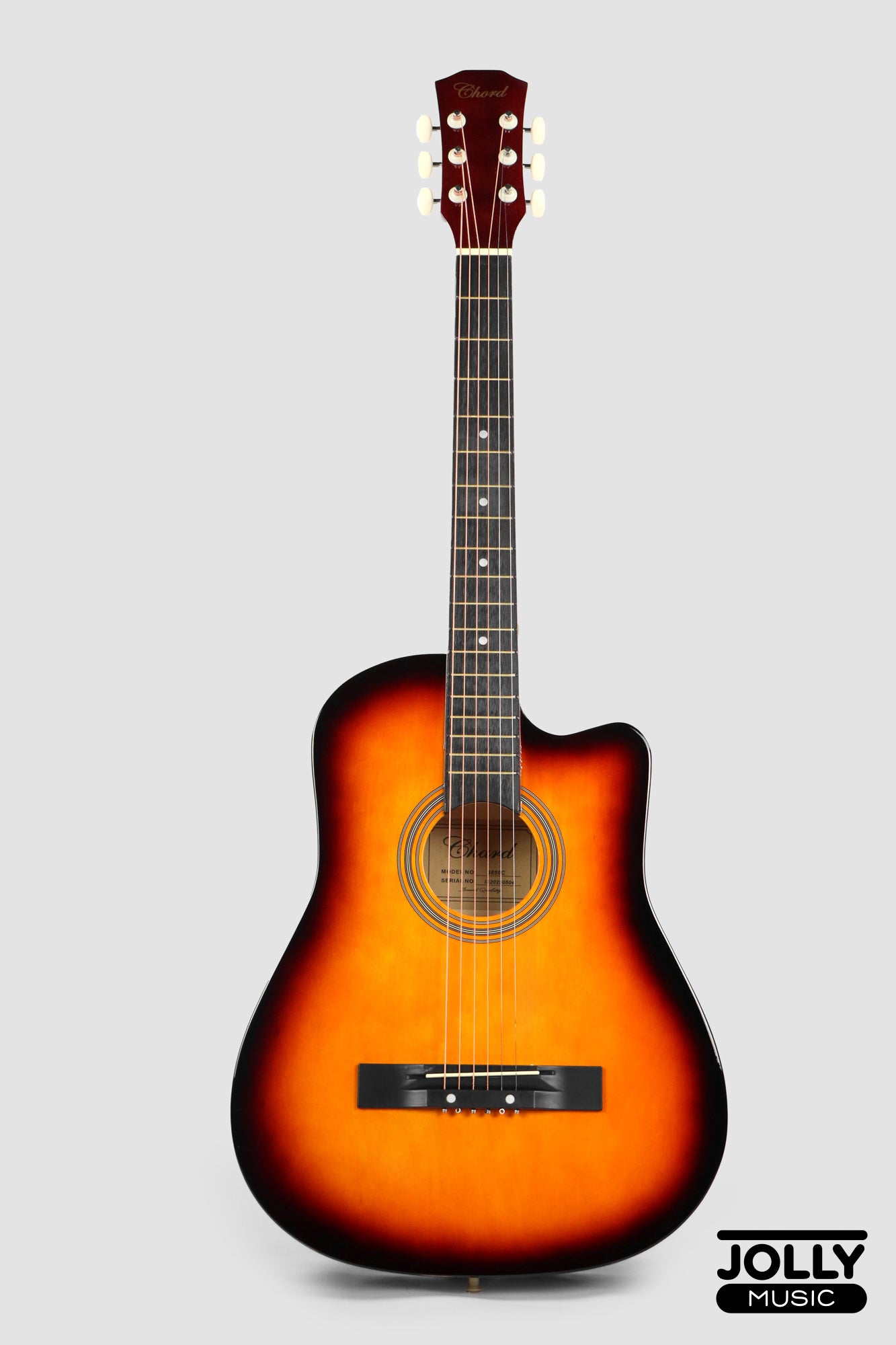 Chard 3850C Acoustic Guitar w/ Truss Rod & Bag - Sunburst