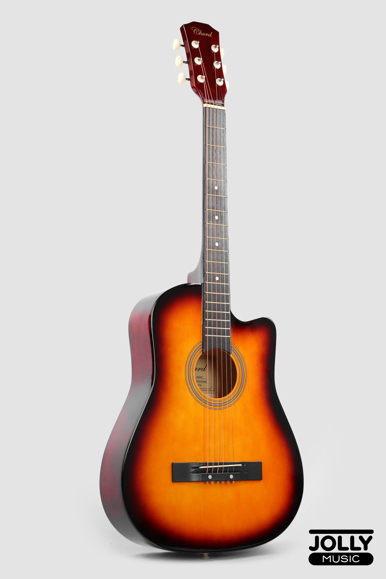 Chard 3850C Acoustic Guitar w/ Truss Rod & Bag - Sunburst