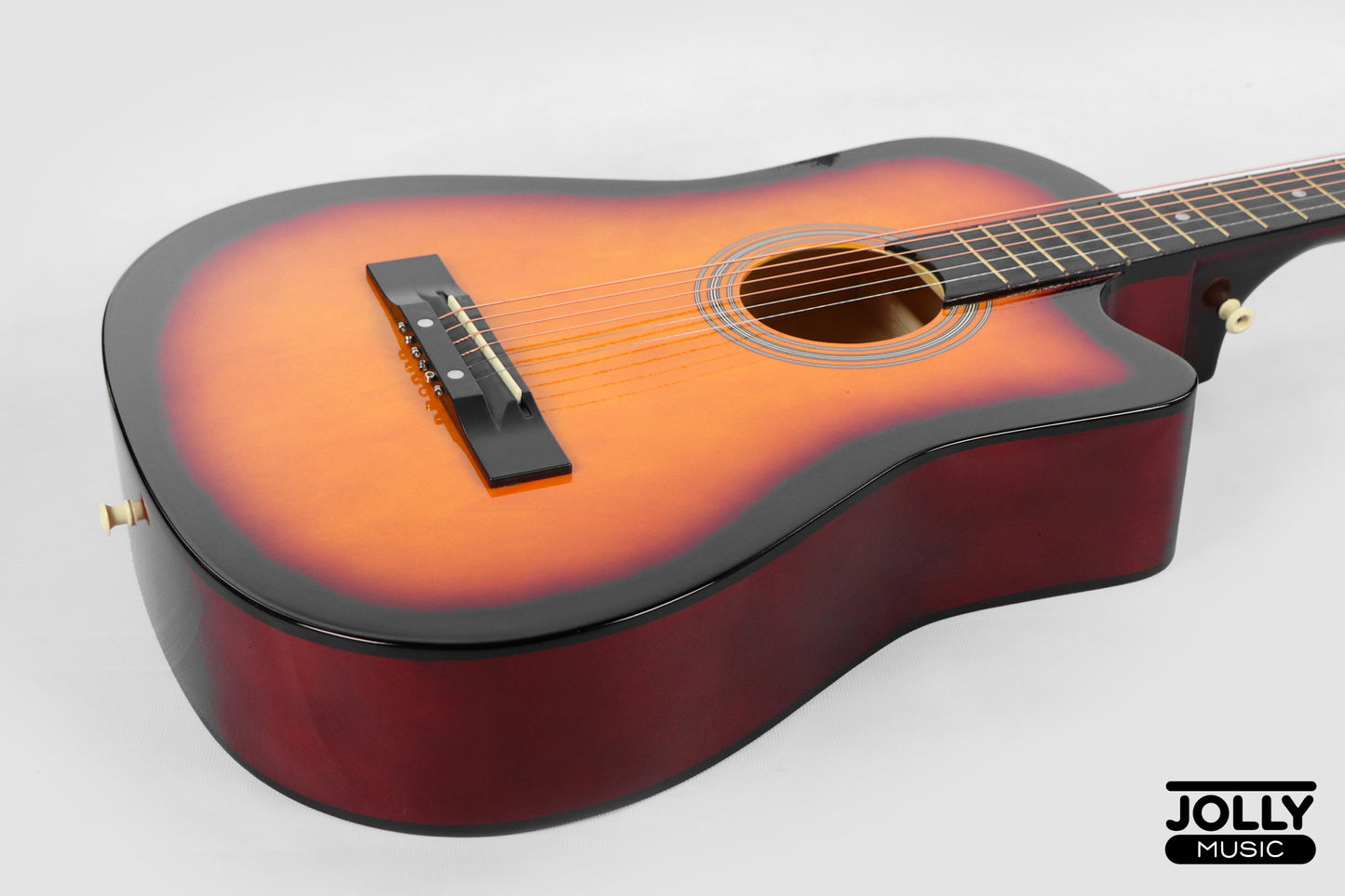 Chard 3850C Acoustic Guitar w/ Truss Rod & Bag - Sunburst