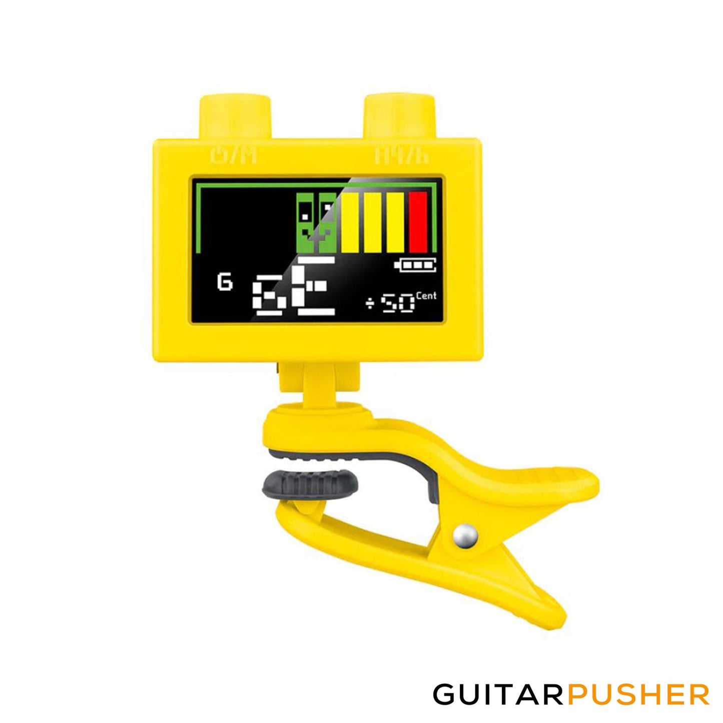 Cherub WST-570Li Rechargeable Clip-On Guitar Tuner w/ Auto-Power Off Feature - Yellow
