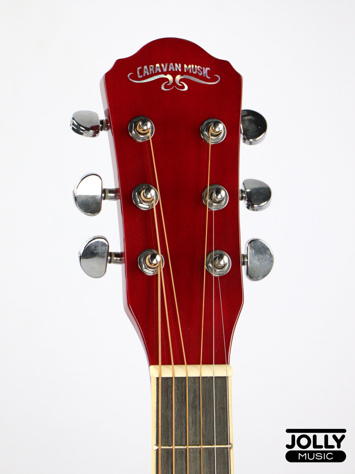 Caravan HS-4010 EQ Acoustic Electric Guitar - Red Burst Gloss Finish