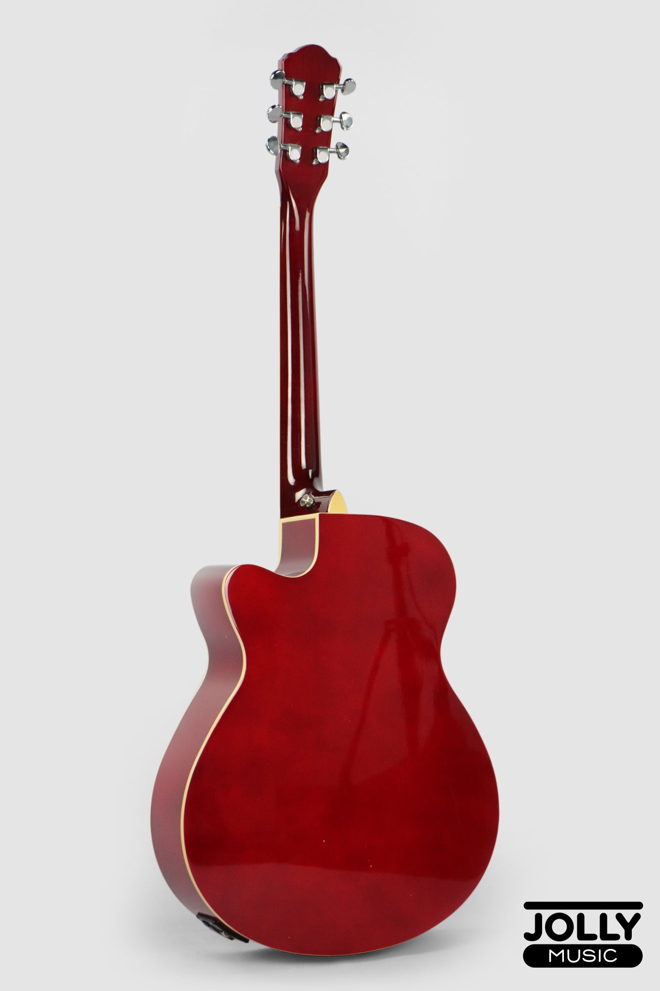 Caravan HS-4010 EQ Acoustic Electric Guitar - Red Burst Gloss Finish