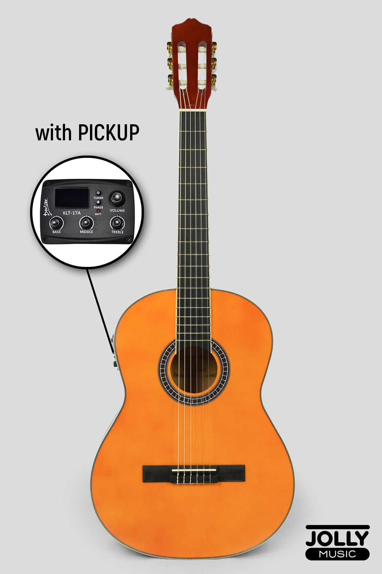 Deviser L-310-39-YN EQ Spruce Top Classical Guitar (Natural) with Devsier KLT-17A Pickup