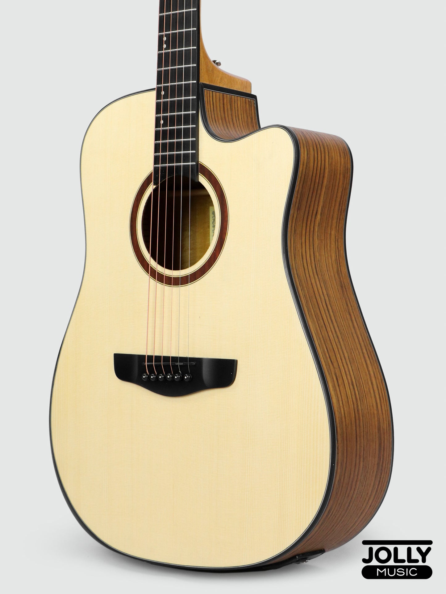 Deviser LS-570 EQ Dreadnought Acoustic-Electric Guitar