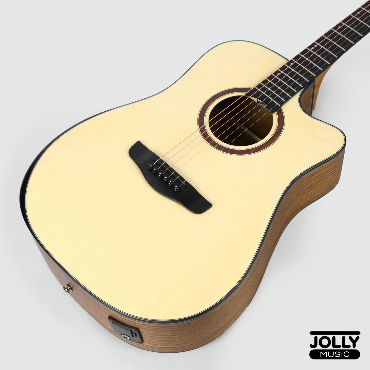 Deviser LS-570 EQ Dreadnought Acoustic-Electric Guitar